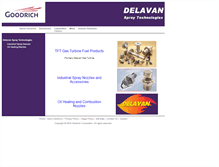 Tablet Screenshot of delavan.com